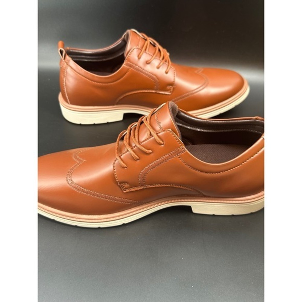 Men's Orthopedic Leather Dress Shoes Classic Wingtip Shoes Oxfords Sz 11